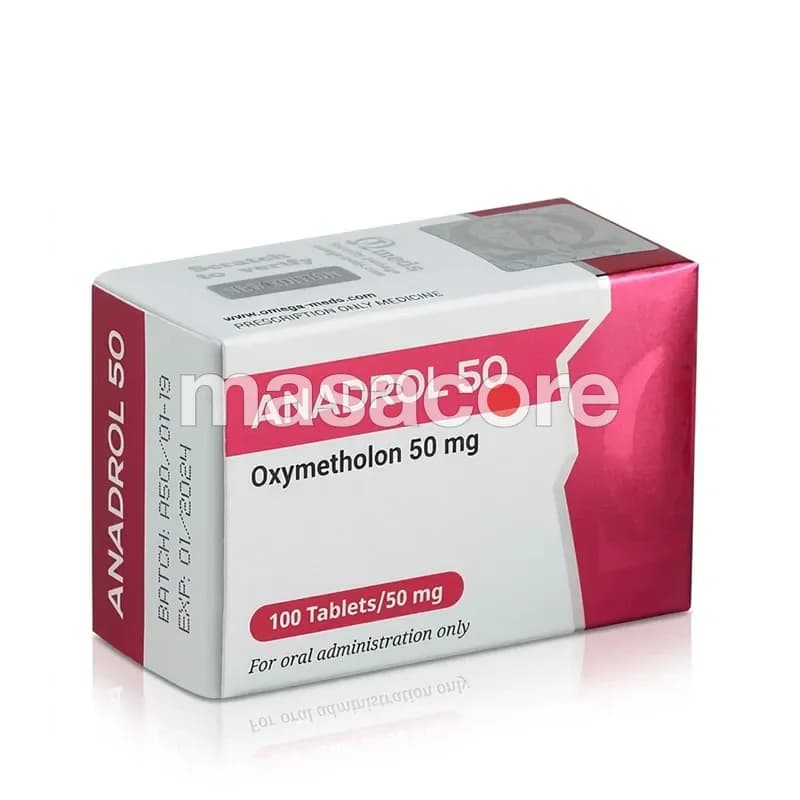 Anadrol 50 50mg/tab 50 tabletas de Omega Meds