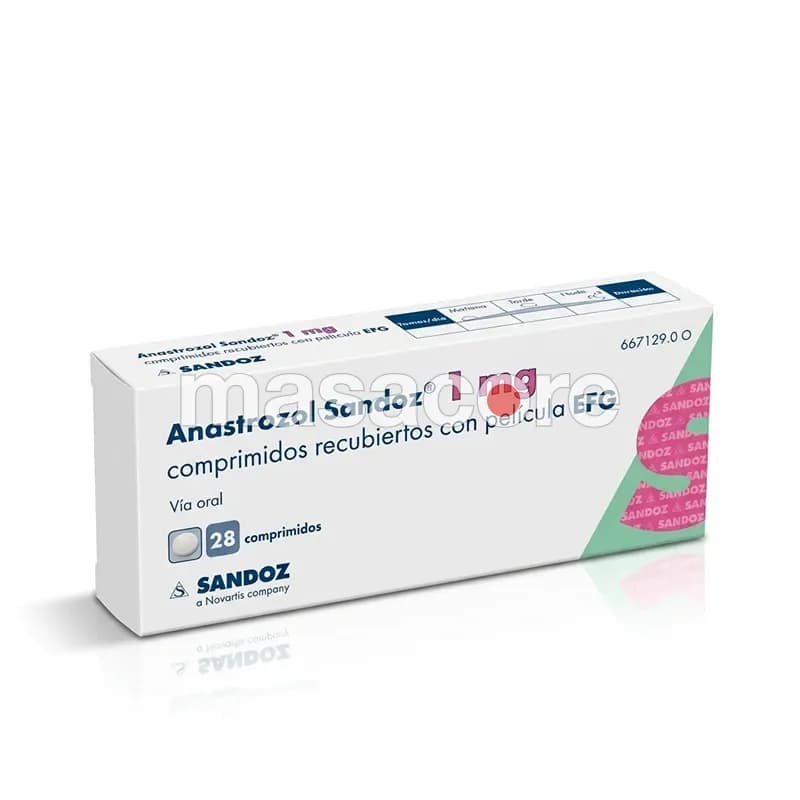 Anastrozol 1mg/tab 28 tabletas de Sandoz