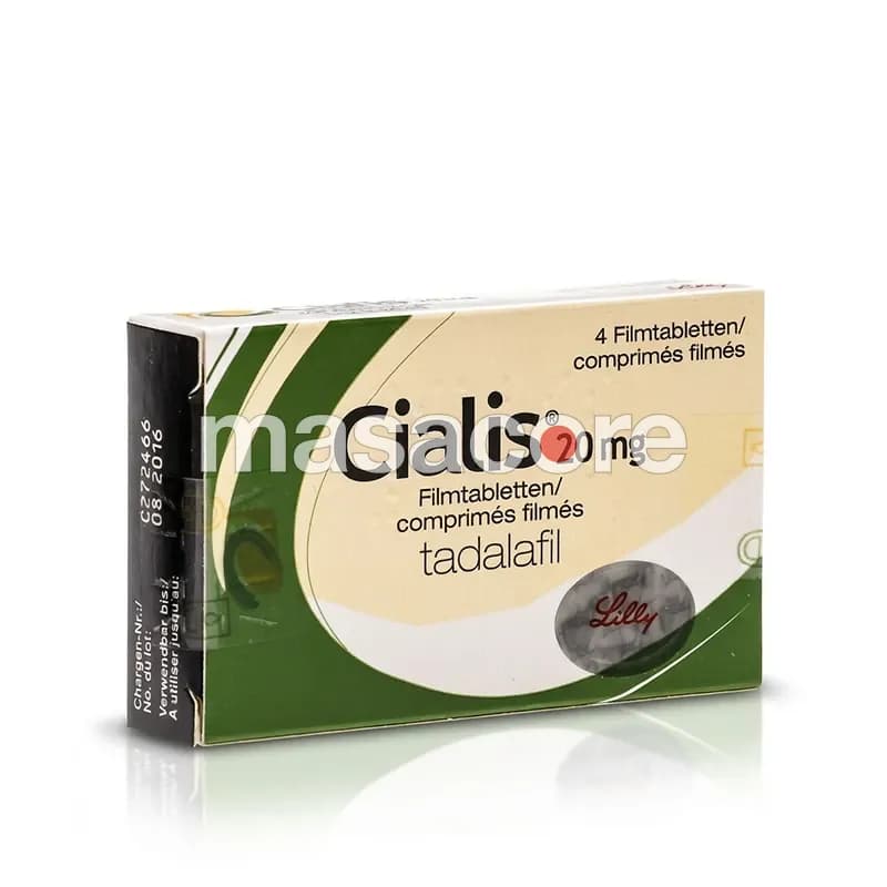 Cialis 20mg 20mg/tab 4 tabletas de Lilly