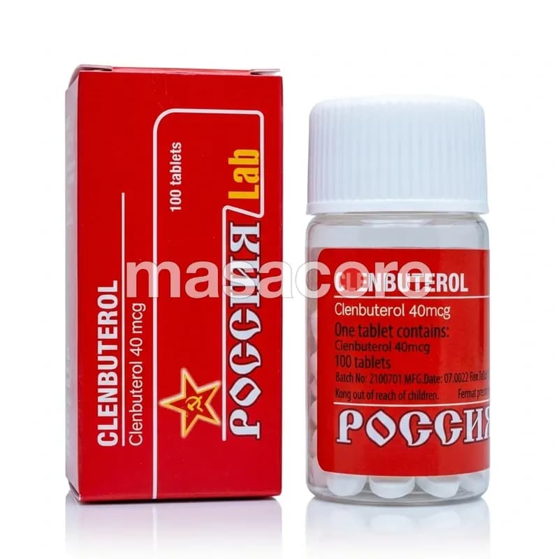 Clenbuterol 40mcg/tab 100 tabletas de Rossiaz Lab