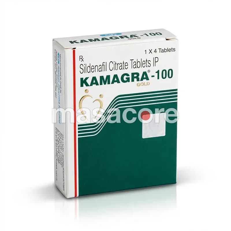 Kamagra Gold 100mg/tab 4 tabletas de Ajanta Pharma