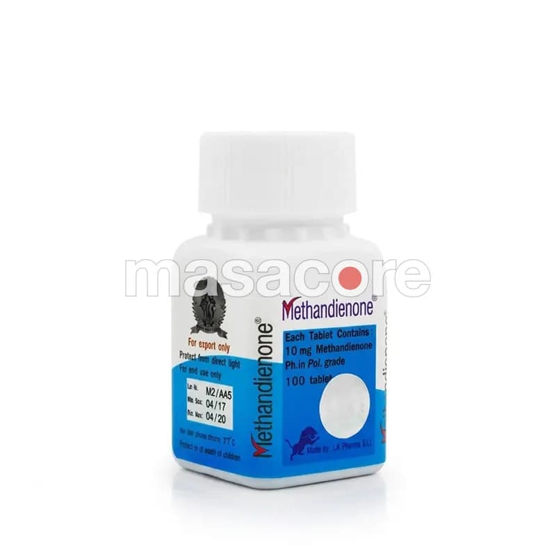 Methandienone 10mg 10mg/tab 100 tabletas de LA Pharma