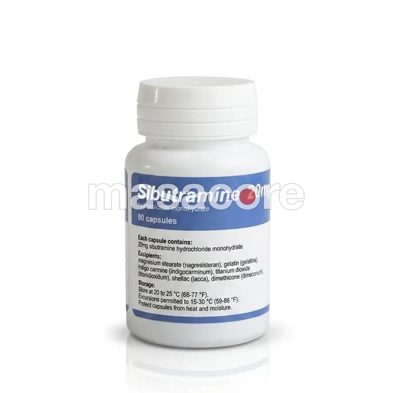 Sibutramine 20mg 20mg/tab 30 tabletas de EU