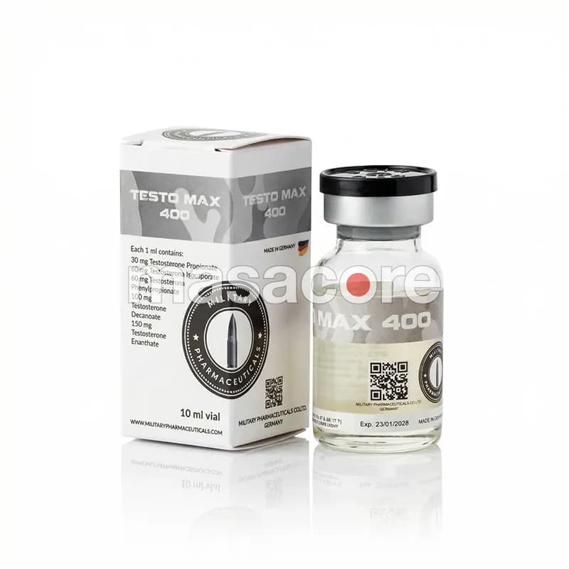 Testo Max 400 400mg/ml 10ml Vial de Military Pharma