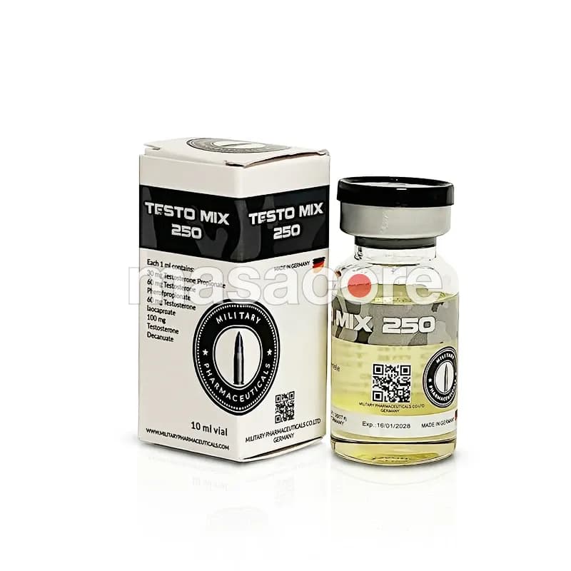 Testo Mix 250 250mg/ml 10ml Vial de Military Pharma