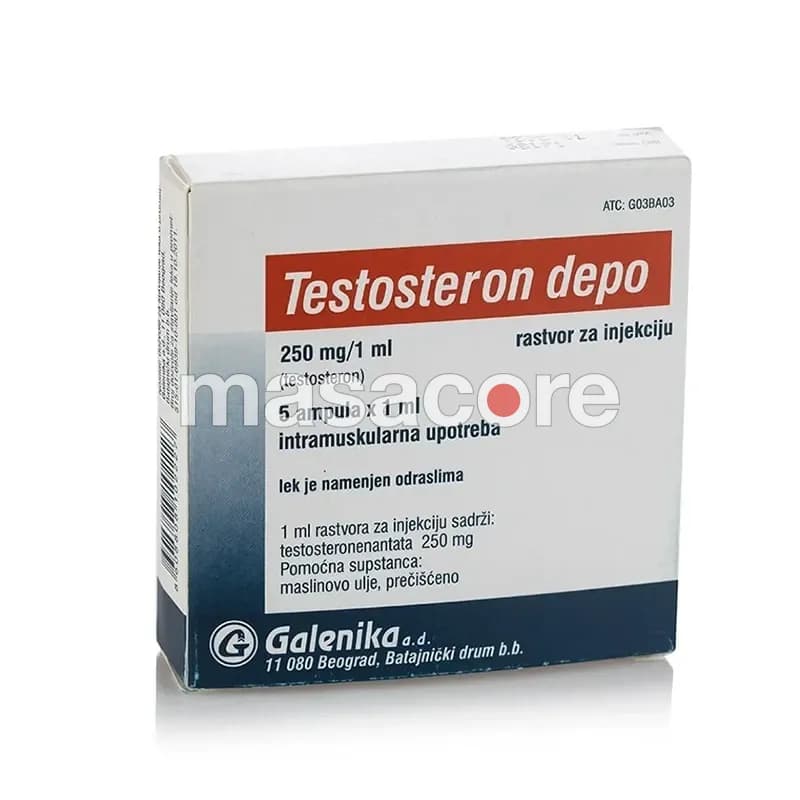 Testosteron Depo 250mg/ml 1x1ml ampollas de Galenika