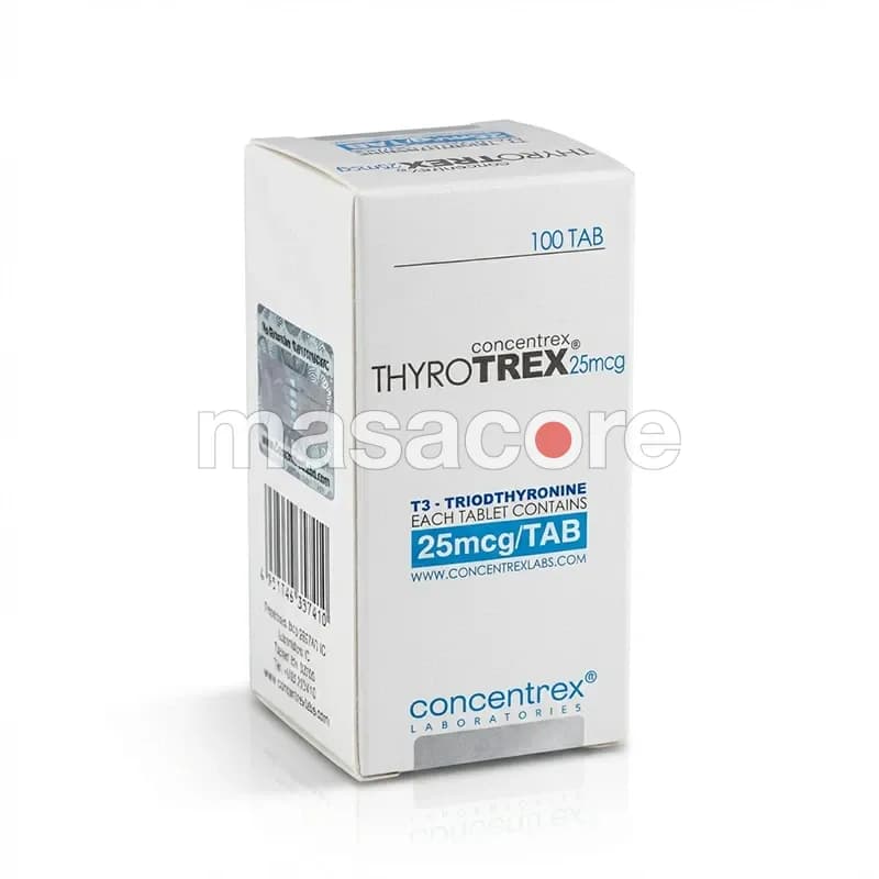 ThyroTrex 25mcg/tab 100 tabletas de Concentrex Labs