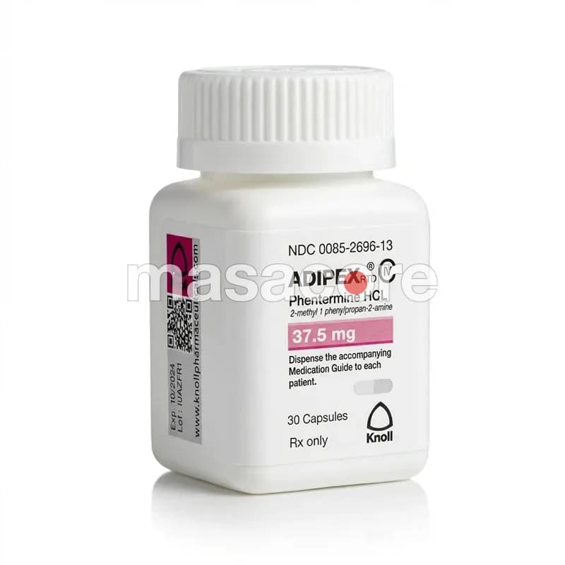 Adipex RTD 37.5mg/tab 30 tabletas de Knoll Pharmaceuticals