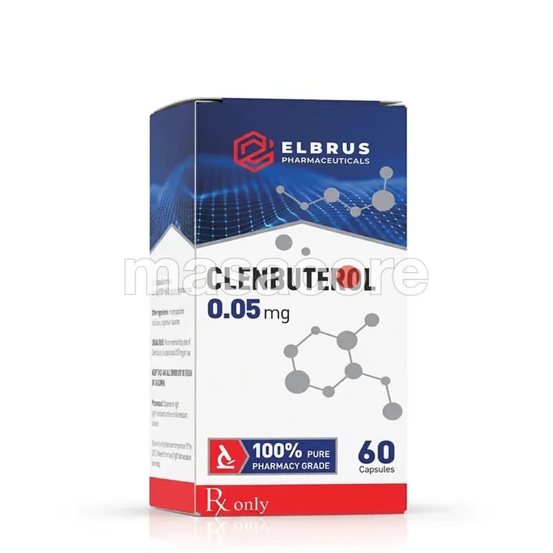 Clenbuterol 50mcg/tab 60 tabletas de Elbrus Pharmaceuticals
