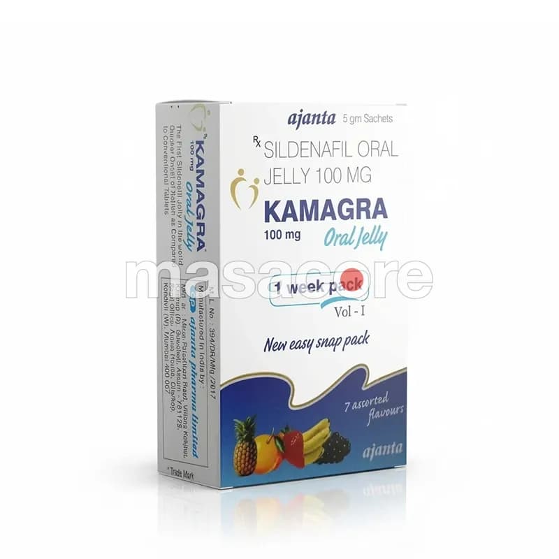 Kamagra Oral Jelly 100mg/Sachet 7 Sachets de Ajanta Pharma