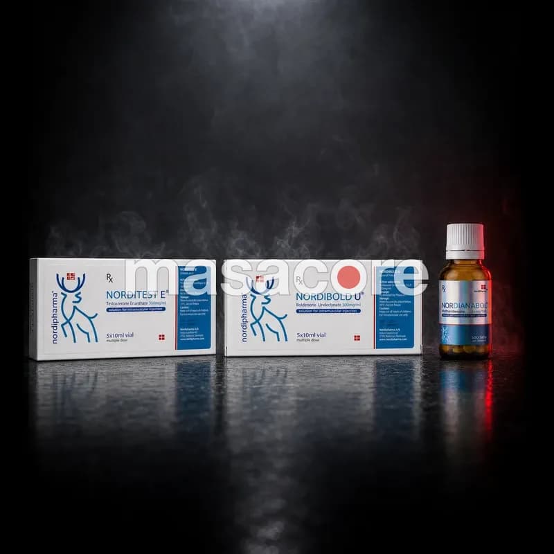 Nordi Mass Protocolo – NordiTest E 300 + NordiBold U 300 + NordiAnabol 10mg